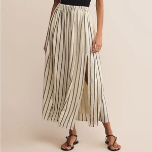 Z Supply Kassidy Black and White Stripe Skirt